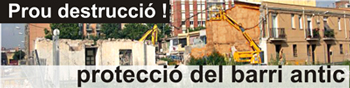 pancarta barri antic