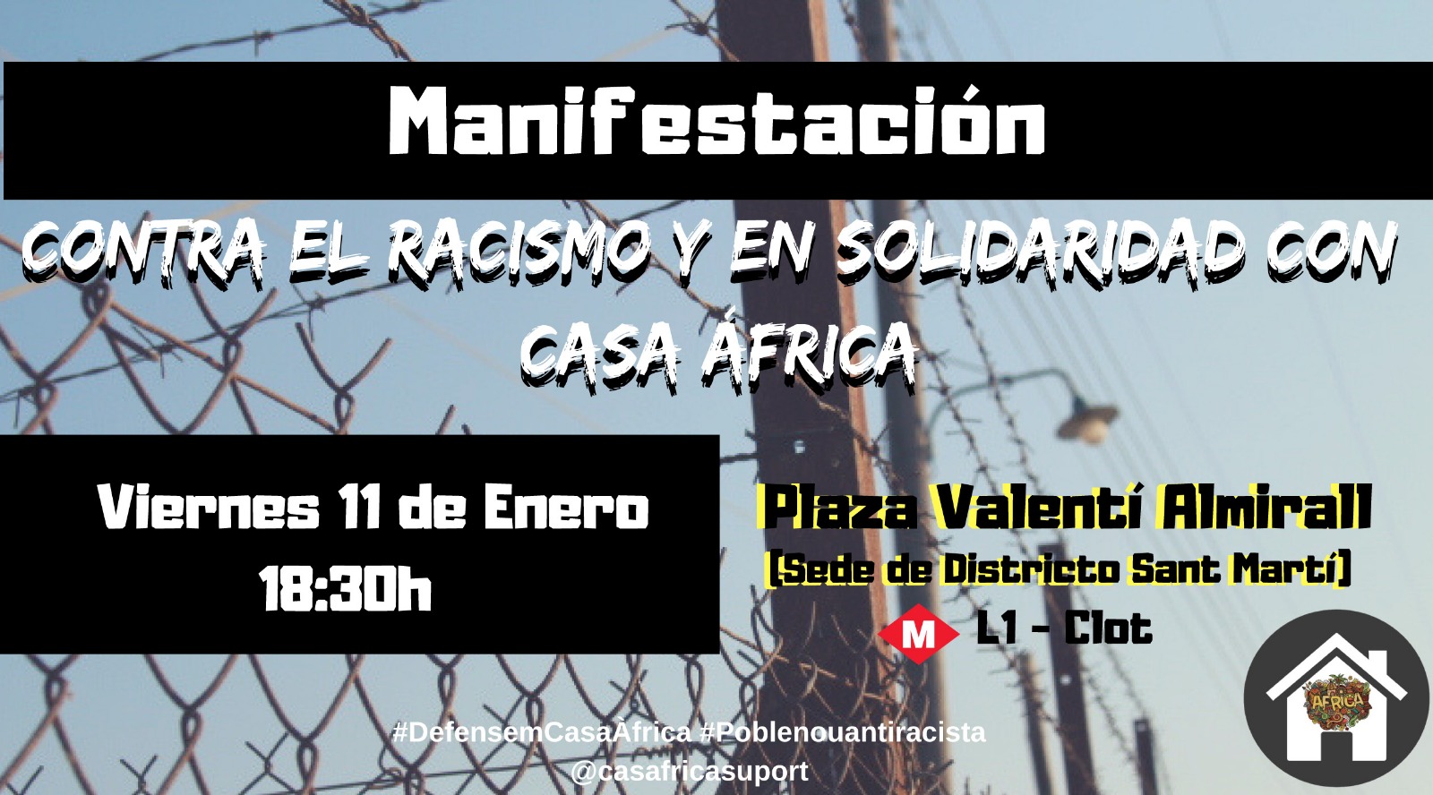 Manisfestacio 11 gener 2018