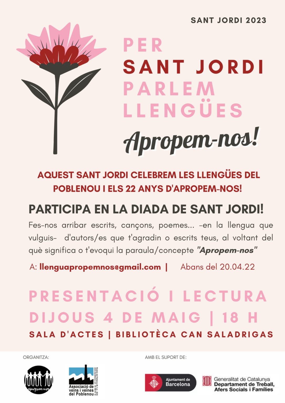 Sant Jordi 4 maig 2023