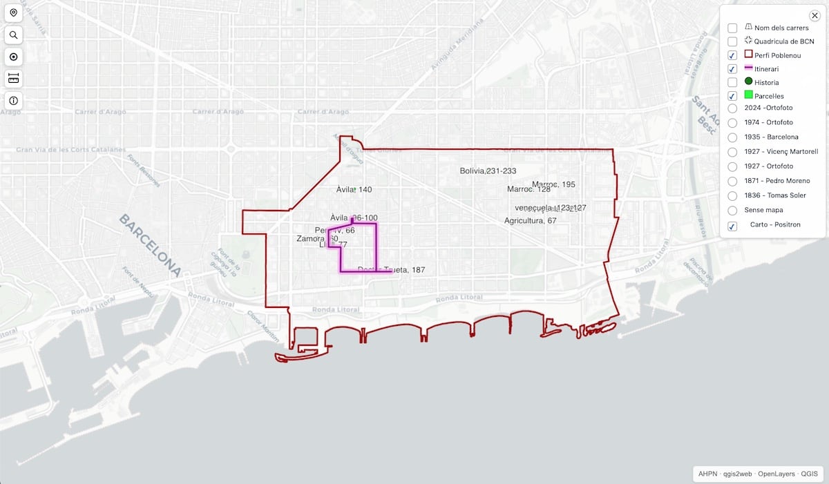Mapa Interactiu Dret Habitatge Poblenou